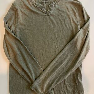 Lucky Brand Men's Olive Long Sleeve Tee